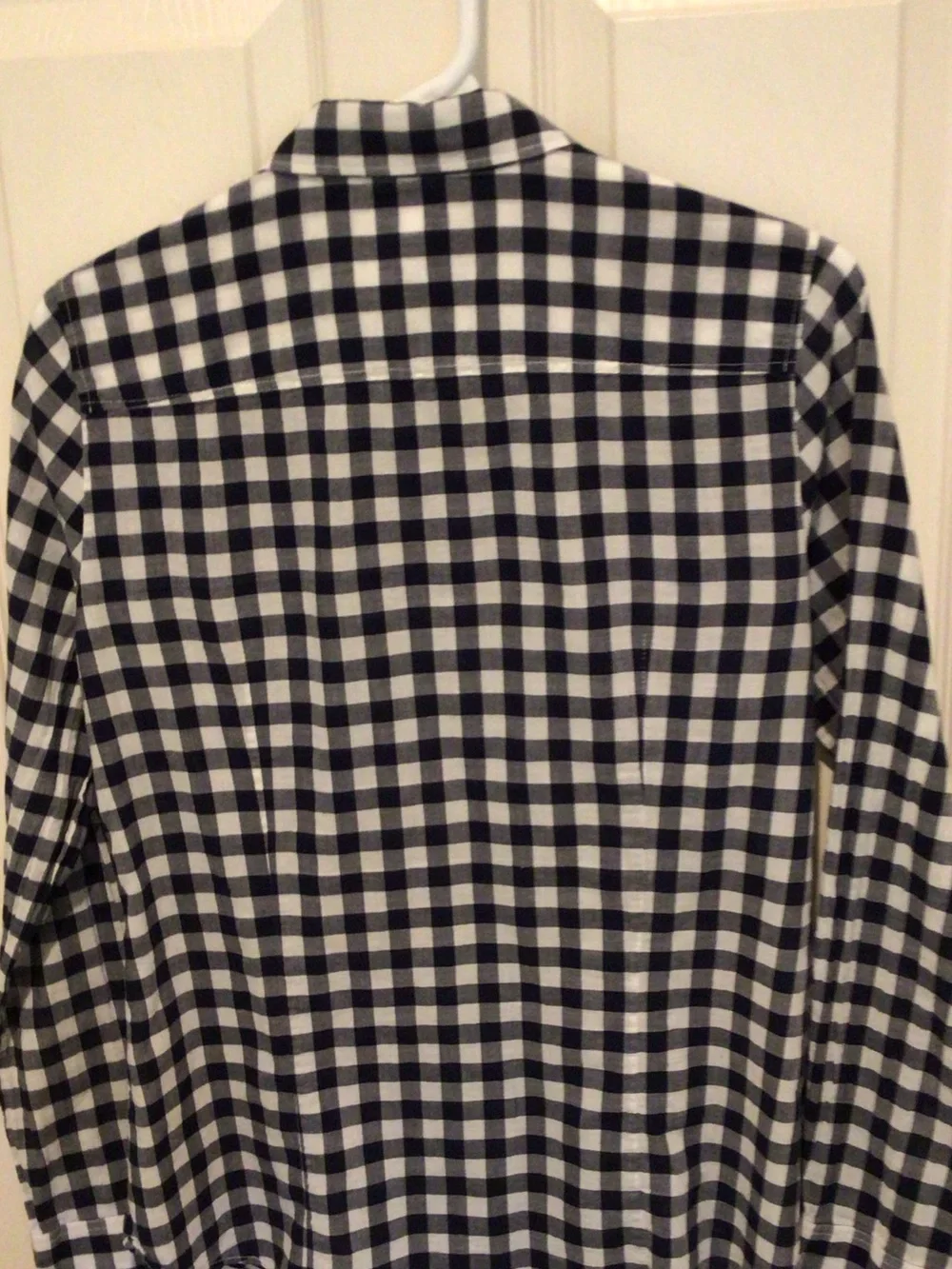 J. Crew Black and White Check Button-Down Shirt